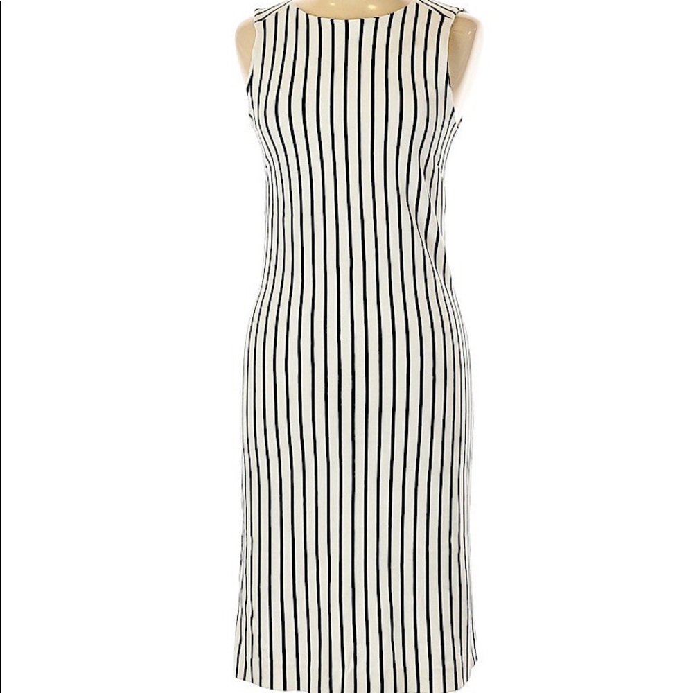 Banana Republic striped dress black & white size L